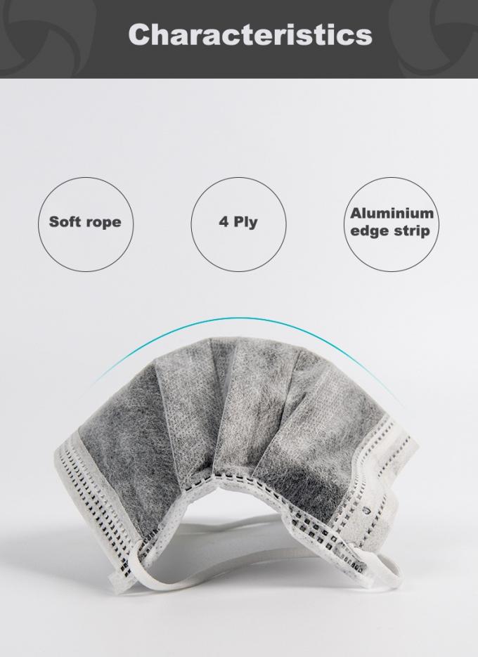 Máscara de poeira ativada elegante do carbono uso tecido do projeto de 4 dobras não - único