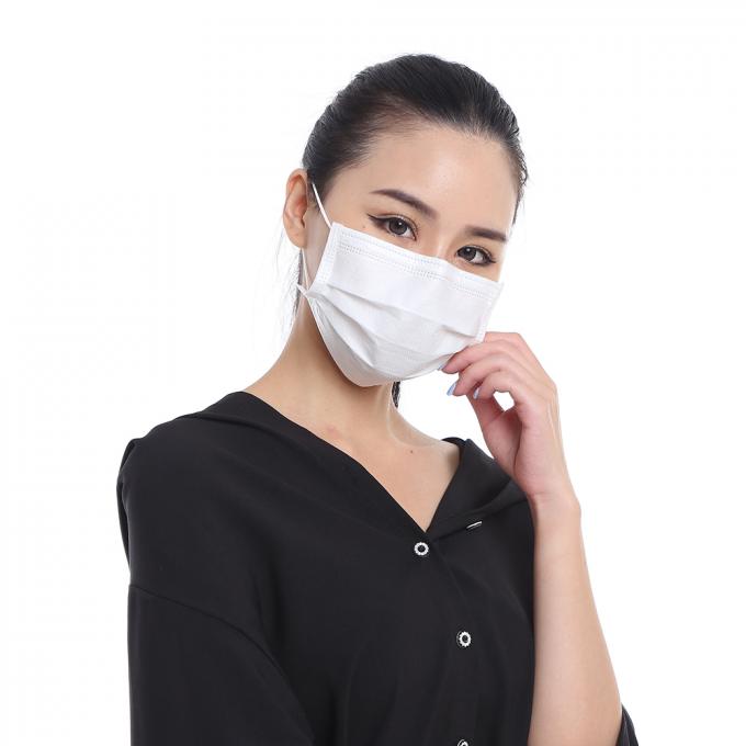 Máscara descartável personalizada de 3 dobras, cuidados pessoais descartáveis da máscara protetora do anti vírus