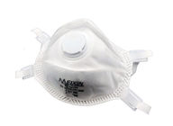 China Máscara Valved do respirador da cor branca, respirador N95 com válvula da exalação empresa