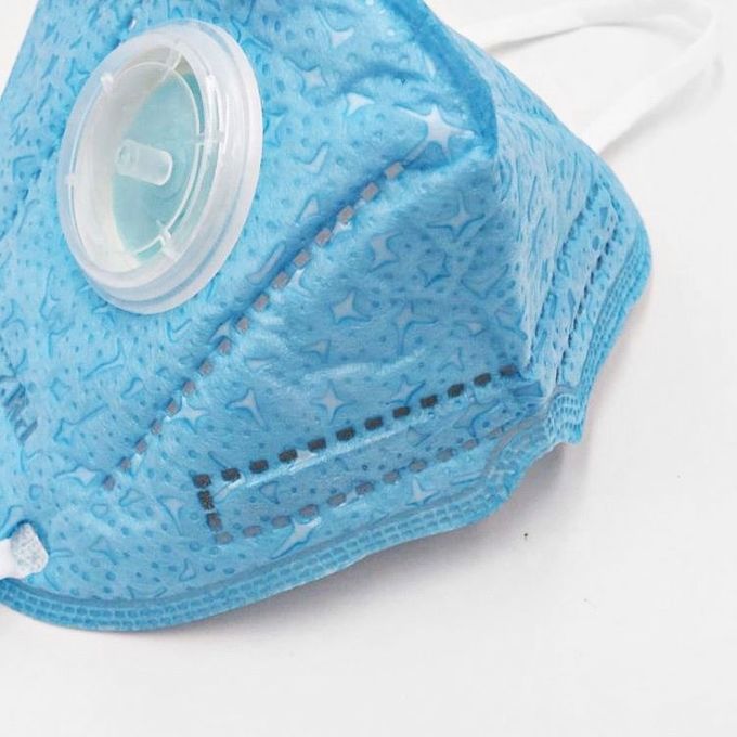 Máscara protetora não tecida descartável de dobramento 4 camadas com válvula de respiração