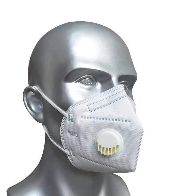 Máscara FFP2 de dobramento personalizada três camadas da filtragem da proteção bacteriana