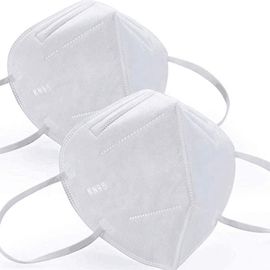 Foldable KN95 Mask Ear Wearing Vertical Fold Flat Non Woven Fabric Face Mask