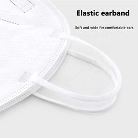 Foldable KN95 Mask Ear Wearing Vertical Fold Flat Non Woven Fabric Face Mask