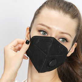 Máscara protetora de dobramento protetora N95 da poeira PM2.5 com o respirador não tecido do filtro da válvula