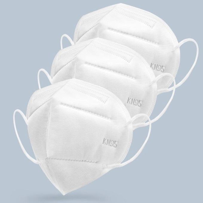 4 máscara protetora fundida derretimento não tecida médica do respirador da tela KN95 da máscara da dobra KN95
