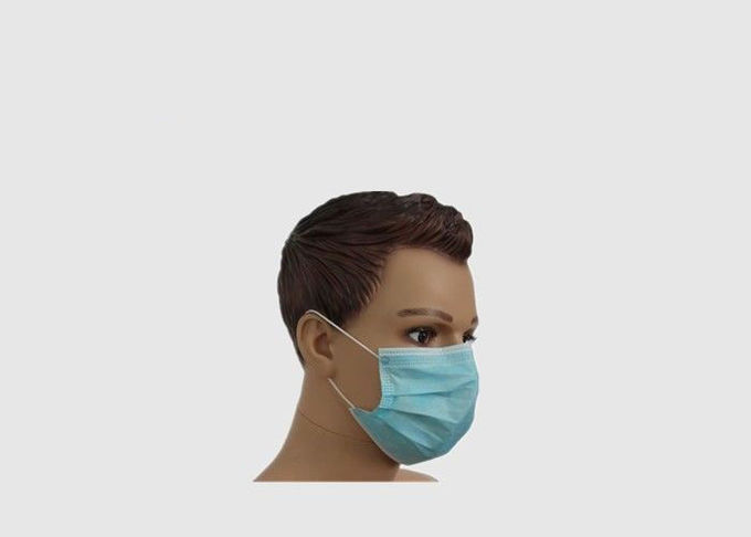 A máscara não tóxica descartável do filtro da poeira, 3 dobras Earloop a máscara protetora para a proteção limpa