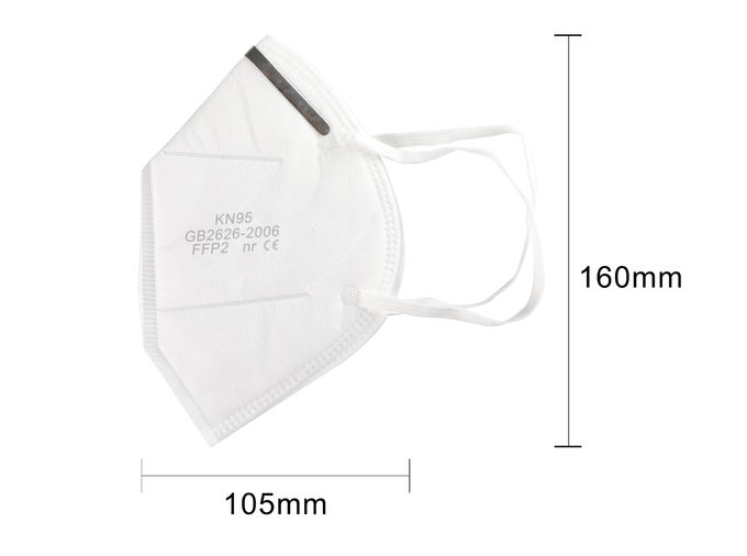 Breathability alto que dobra a dupla camada da máscara FFP2 filtra a fibra de vidro livre